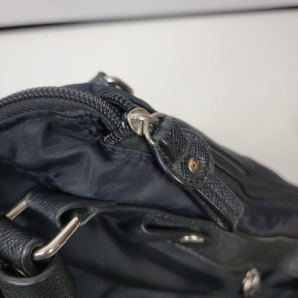 SR2 by Sondra Roberts Black Nylon Angled-Zip Tote — Urban Utility Chic - Picture 12 of 14